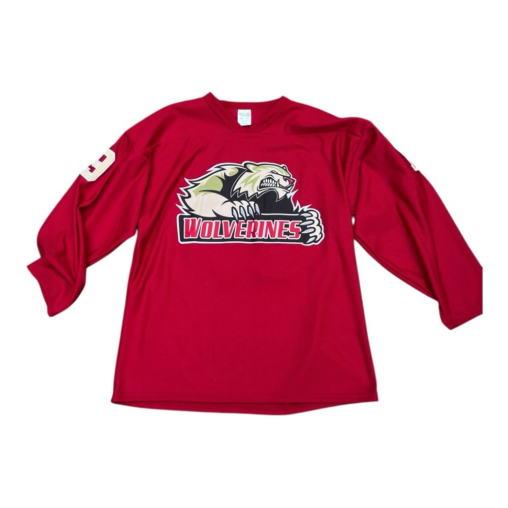 Wolverine Men’s Large Red Hockey Jersey